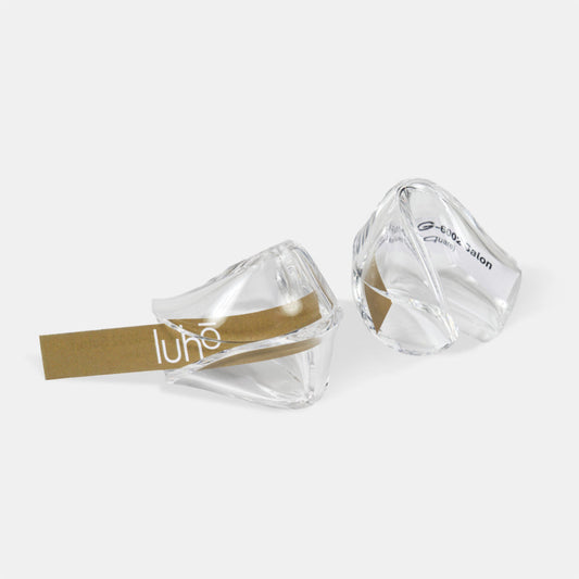 Crystal-Clear Sentiment: A Luxe Contemporary Take on the Classic Fortune Cookie