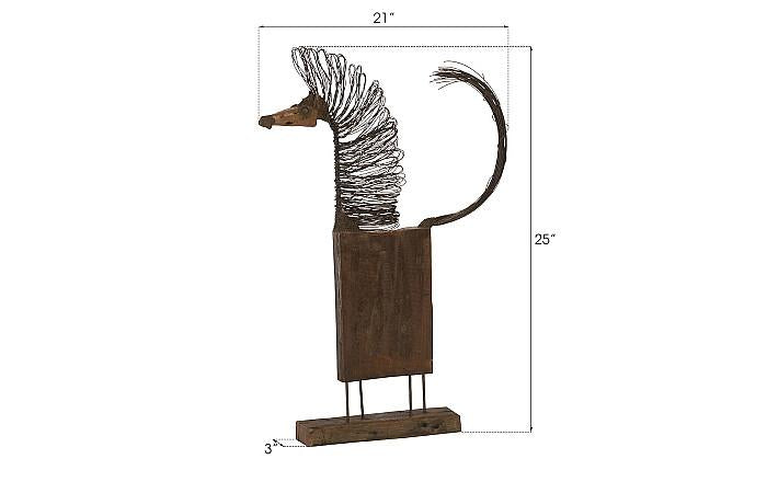 Phillips Collection TH87871 Wire Horse Sculpture, Big Body