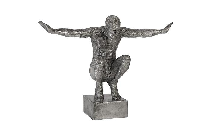 Phillips Collection ID96056 Outstretched Arms Sculpture, Aluminum, Large
