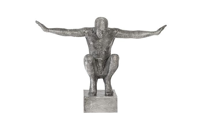 Phillips Collection ID103555 Outstretched Arms Sculpture, Aluminum, Small