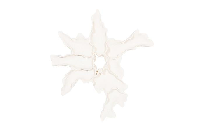 Phillips Collection PH116132 Contour Cast Root Flower Wall Art, White Stone