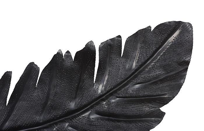 Phillips Collection Feather Wall Decor, Black, Metal, SM - Day Dreamer Decor