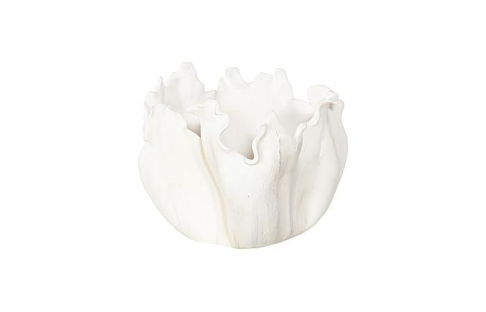 Phillips Collection PH117412 Cast Root Bowl, Closed, Faux Bleached