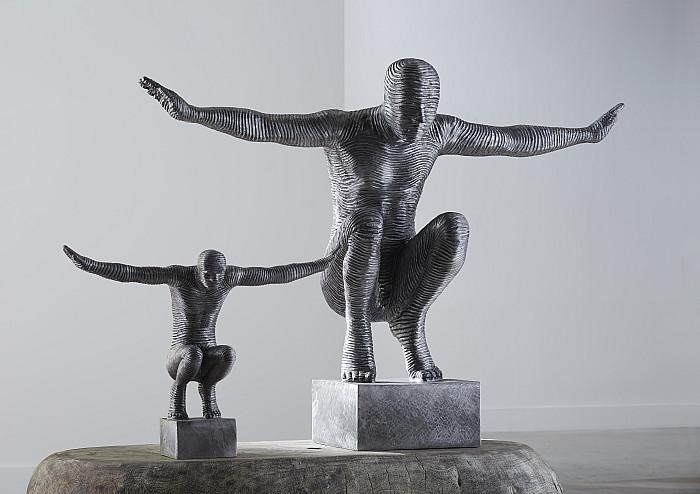 Phillips Collection ID103555 Outstretched Arms Sculpture, Aluminum, Small