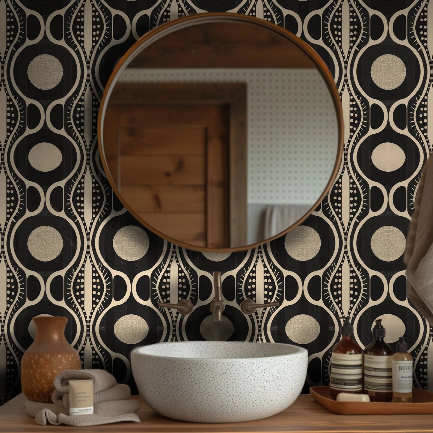 Painted Paper Grady Wallpaper peel and stick