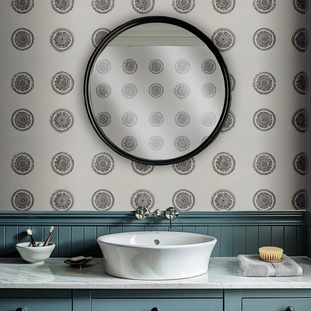 Painted Paper Holly Wallpaper Peel and Stick
