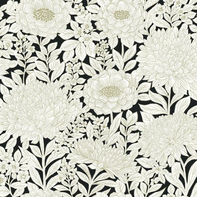 York WOOD BLOCK BLOOMS Wallpaper BW3922 - Day Dreamer Decor