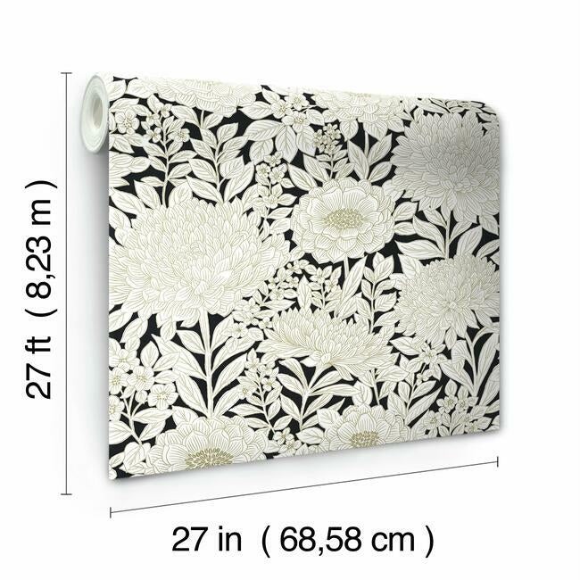 York WOOD BLOCK BLOOMS Wallpaper BW3922 - Day Dreamer Decor