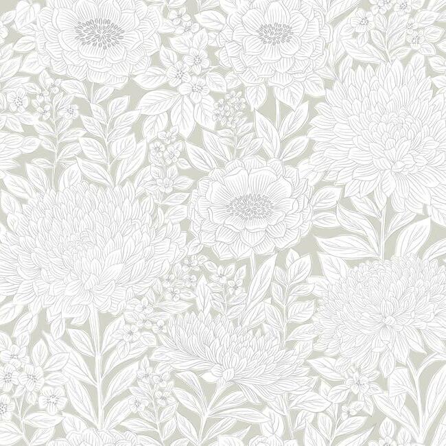 York WOOD BLOCK BLOOMS Wallpaper BW3922 - Day Dreamer Decor