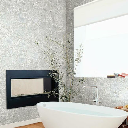 York WOOD BLOCK BLOOMS Wallpaper BW3922 - Day Dreamer Decor