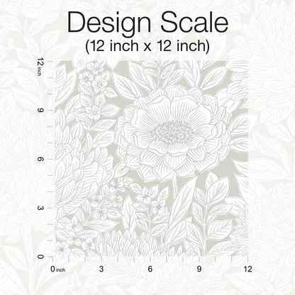 York WOOD BLOCK BLOOMS Wallpaper BW3922 - Day Dreamer Decor