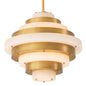 Eichholtz Lazzari Chandelier, Alabaster, Antique Brass - Day Dreamer Decor