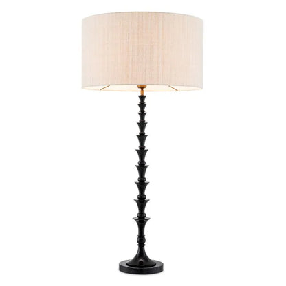 Eichholtz Arabella Table Lamp, Bordeaux Red Finish, Black Granite Base - Day Dreamer Decor