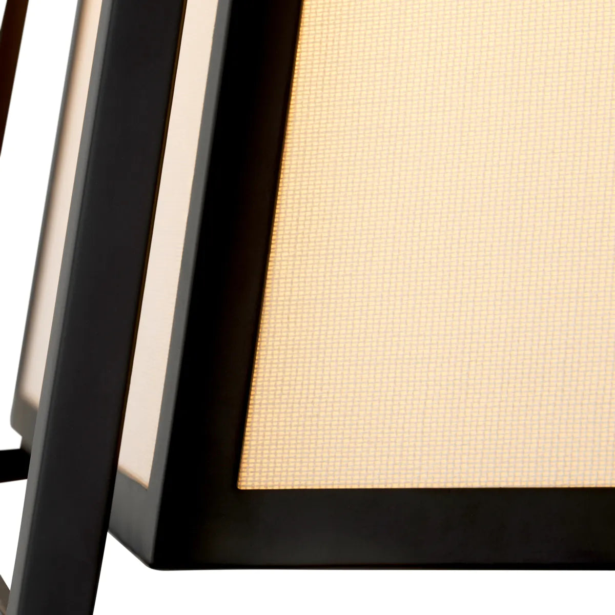 Eichholtz Moreno Pendant, Black Finish, Off-White Cotton-Look Shade - Day Dreamer Decor