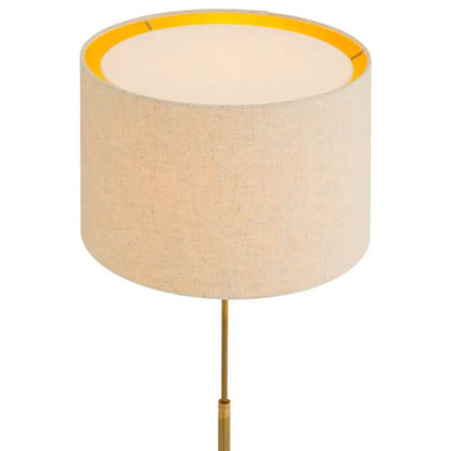 Eichholtz Rialta Table Lamp, Travertine Base, Vintage Brass Finish - Day Dreamer Decor