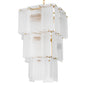 Eichholtz Giardano Chandelier, Clear Glass, Frosted Glass, Antique Brass Finish - Day Dreamer Decor