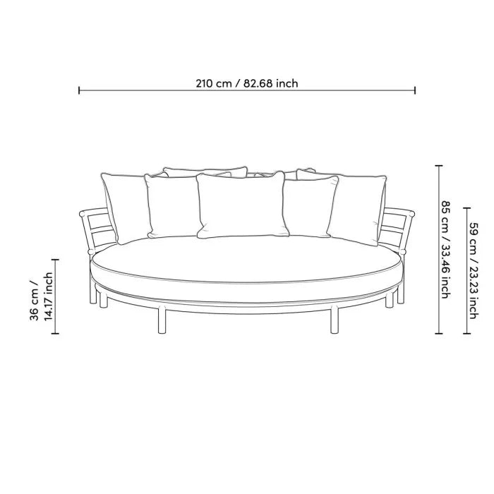 Eichholtz Outdoor Sofa Laguno Round - Day Dreamer Decor