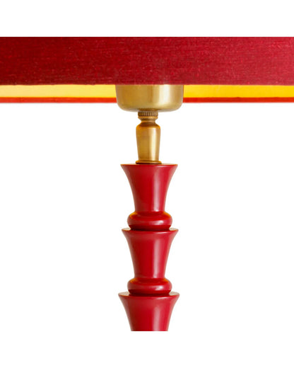 Eichholtz Arabella Table Lamp, Bordeaux Red Finish, Black Granite Base - Day Dreamer Decor