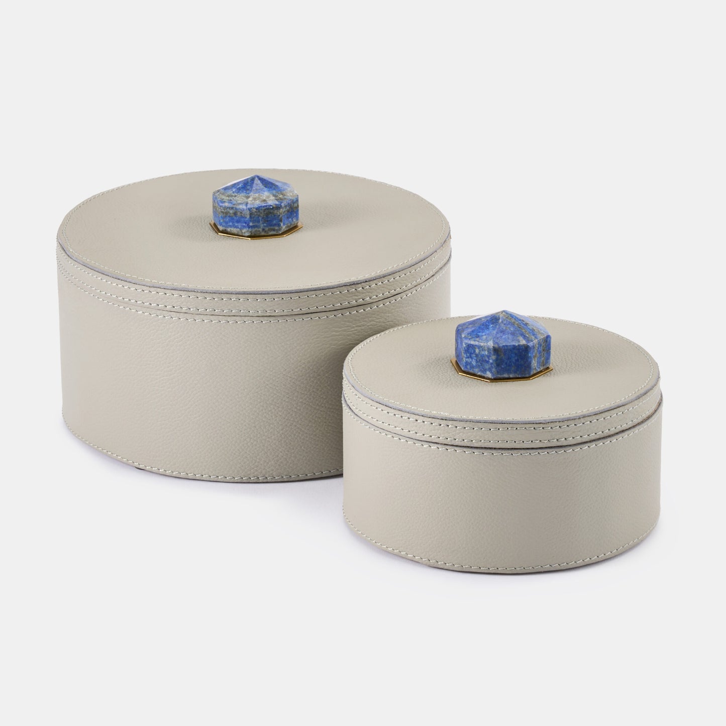 Luho Design House Genuine Leather Storage Container Lapis Leather Boxes - Day Dreamer Decor