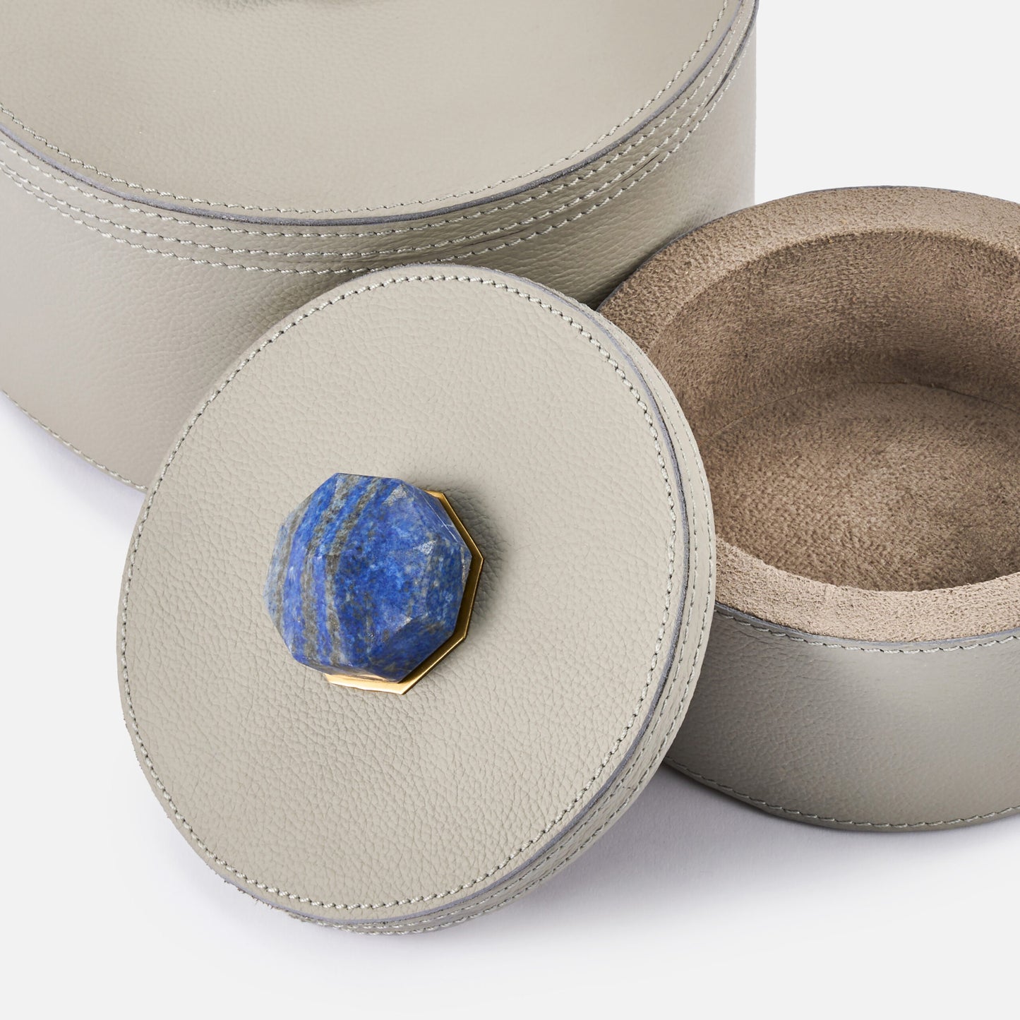 Luho Design House Genuine Leather Storage Container Lapis Leather Boxes - Day Dreamer Decor