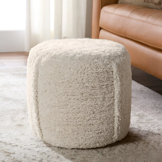 Jaipur Living ELYSIUM POUF ESM01 16"X16"X15" Handcrafted Ottoman/Footstool - Day Dreamer Decor