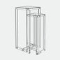 Luho Design House Raven Contemporary Clear Staging Pedestals - Day Dreamer Decor