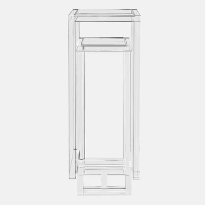 Luho Design House Raven Contemporary Clear Staging Pedestals - Day Dreamer Decor