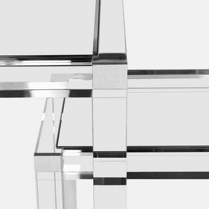 Luho Design House Raven Contemporary Clear Staging Pedestals - Day Dreamer Decor