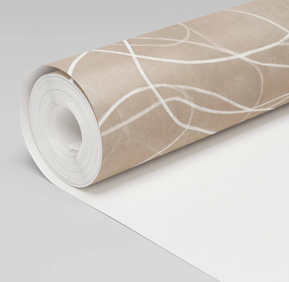 Painted Paper Cadence Abstract Wallpaper- Day Dreamer Decor