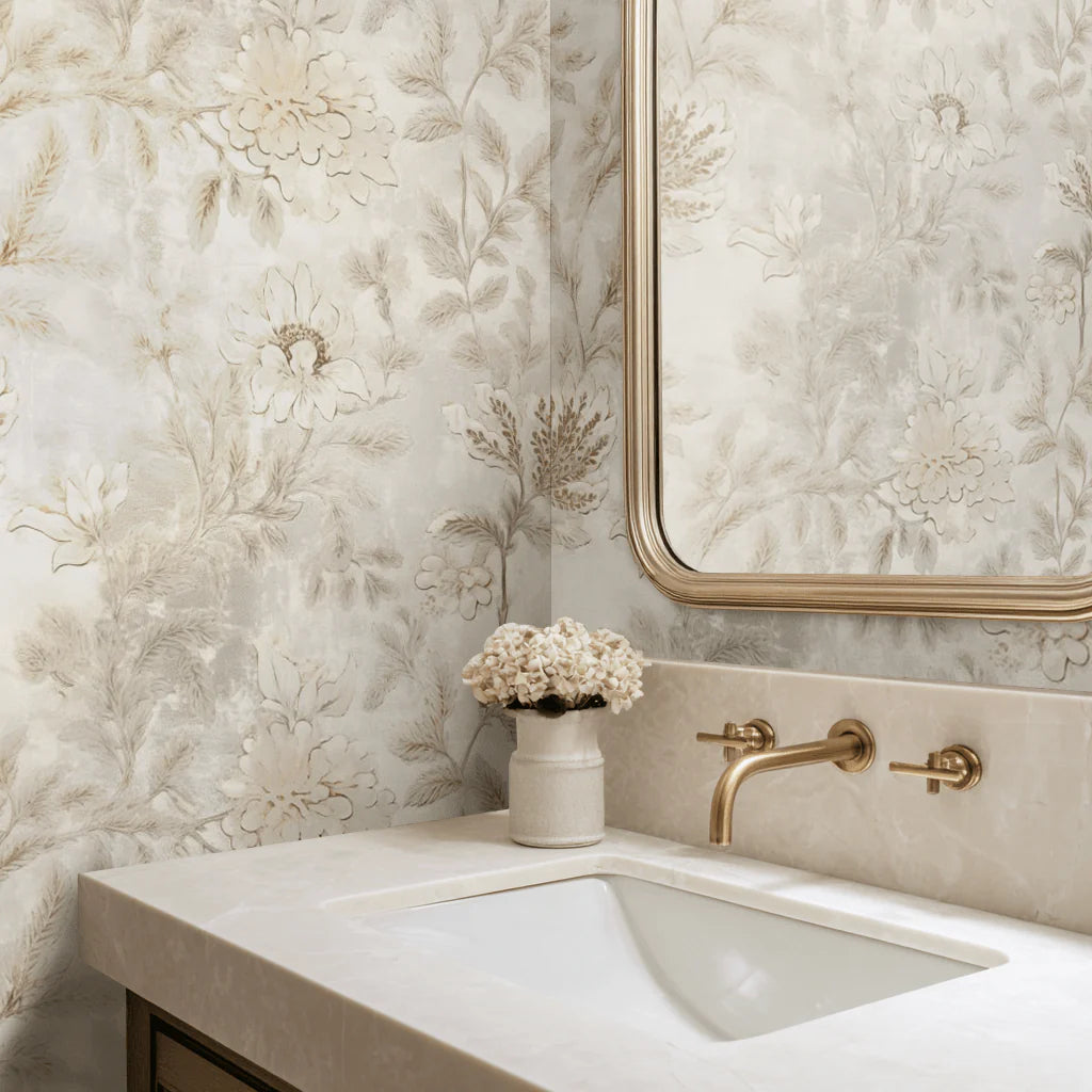 Painted Paper Charla Wallpaper Peel and Stick - Day Dreamer Decor