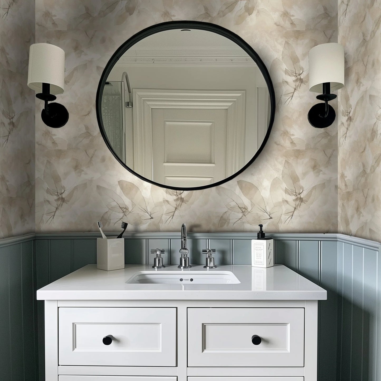 Painted Paper Cru Wallpaper Peel and Stick - Day Dreamer Decor