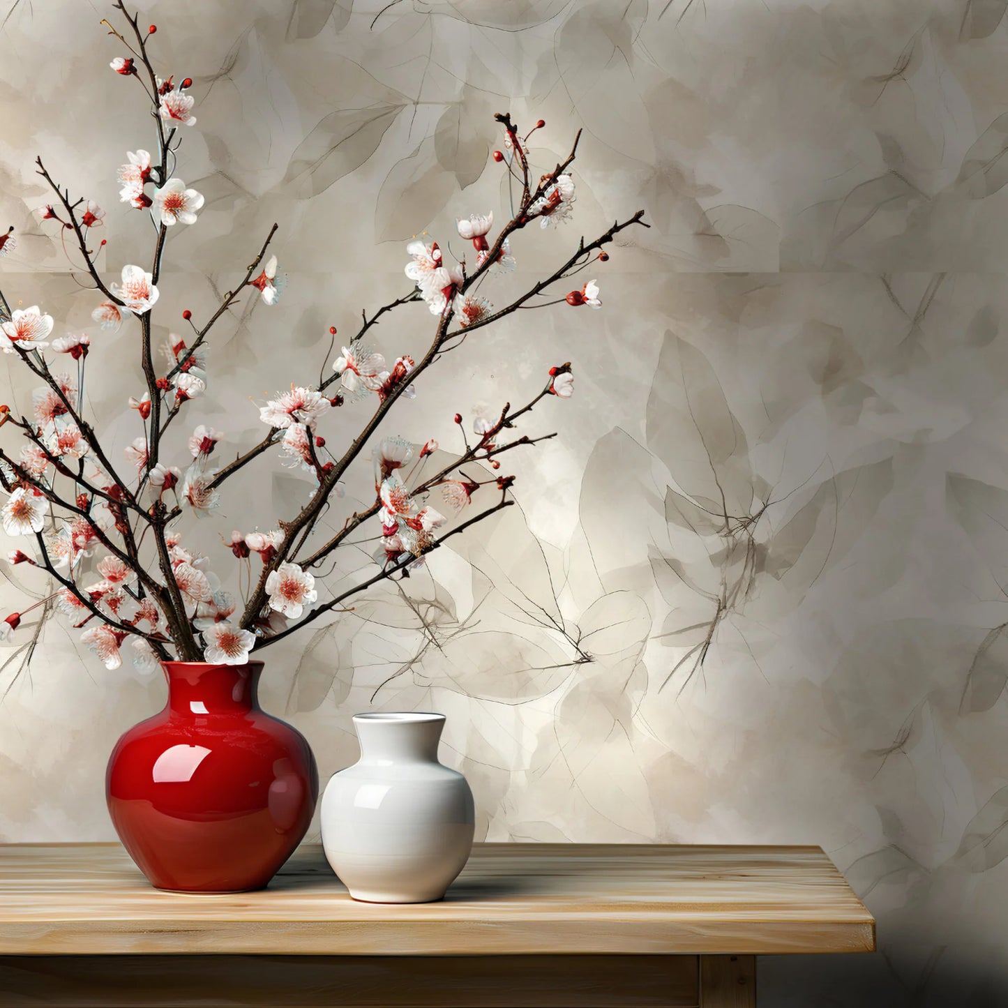 Painted Paper Cru Wallpaper Peel and Stick - Day Dreamer Decor