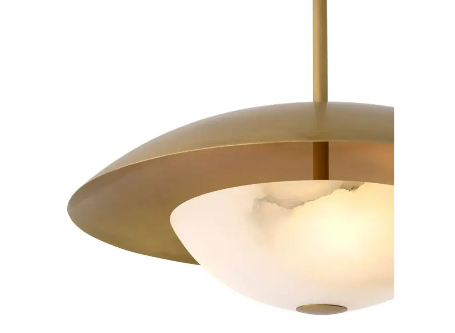 Eichholtz Marcona Pendant, Alabaster, Antiques Brass - Day Dreamer Decor