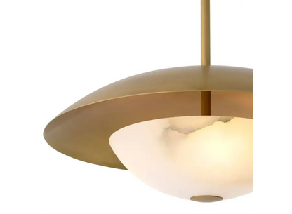 Eichholtz Marcona Pendant, Alabaster, Antiques Brass - Day Dreamer Decor