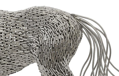 Phillips Collection ID96061 Horse Pipe Sculpture, Walking, Stainless Steel
