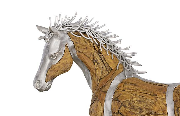 Phillips Collection ID113404 Mustang Horse Woodland Sculpture, Standing