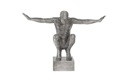 Phillips Collection ID96056 Outstretched Arms Sculpture, Aluminum, Large