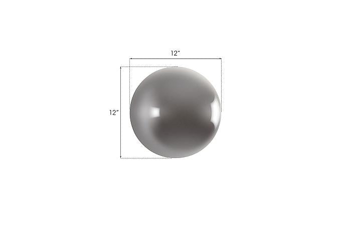 Phillips Collection Small Whimsical Ball on the Wall, Polished Aluminum Finish-Day Dreamer Decor