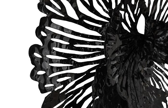 Jaipur Living Small Fanciful Flower Wall Art,Black, Metal-Day Dreamer Decor