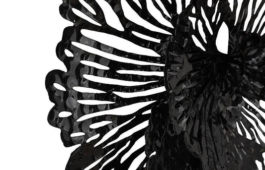 Jaipur Living Small Fanciful Flower Wall Art,Black, Metal-Day Dreamer Decor