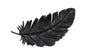 Phillips Collection Feather Wall Decor, Black, Metal, SM - Day Dreamer Decor