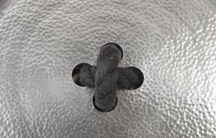 Phillips Collection Whimsical Button Wall Tile, Hammered Aluminum Finish-Day Dreamer Decor