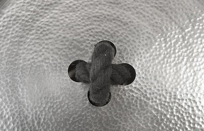 Phillips Collection Whimsical Button Wall Tile, Hammered Aluminum Finish-Day Dreamer Decor