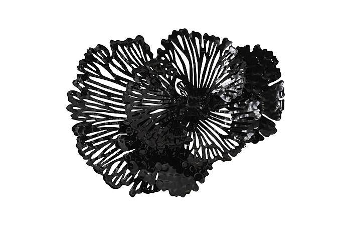 Jaipur Living Small Fanciful Flower Wall Art,Black, Metal-Day Dreamer Decor