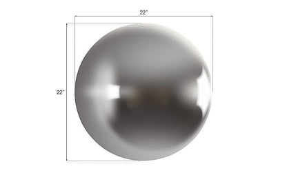 Phillips Collection Medium Whimsical Ball on the Wall, Polished Aluminum Finish-Day Dreamer Decor