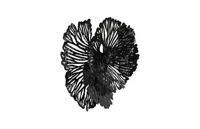 Jaipur Living Small Fanciful Flower Wall Art,Black, Metal-Day Dreamer Decor