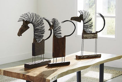 Phillips Collection Tall Whimsical Wire Horse Sculpture-Day Dreamer Decor