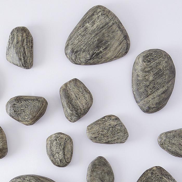 Phillip Collection Large Earthy River Stone Wall Tile, Gray Stone-Day Dreamer Decor