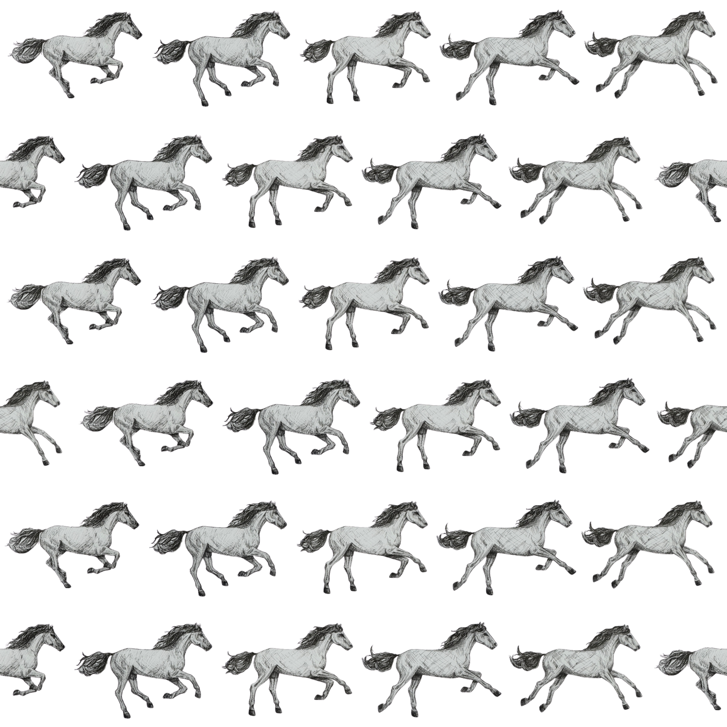 Painted Paper Horse in Motion Day Dreamer Decor