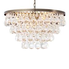 Eichholtz Bolzano Chandelier, Clear Glass, Light Brushed Brass Finish - Day Dreamer Decor